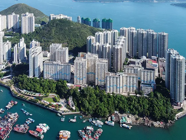Ap Lei Chau Estate above Aberdeen Typhoon Shelter
