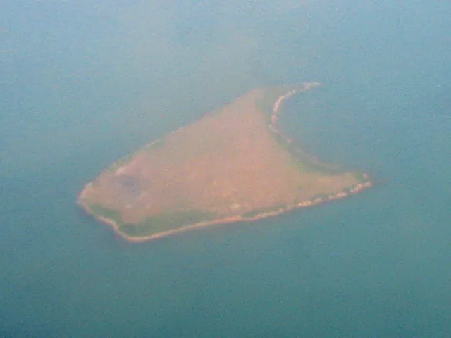 West Brother (Tai Mo To) from the air